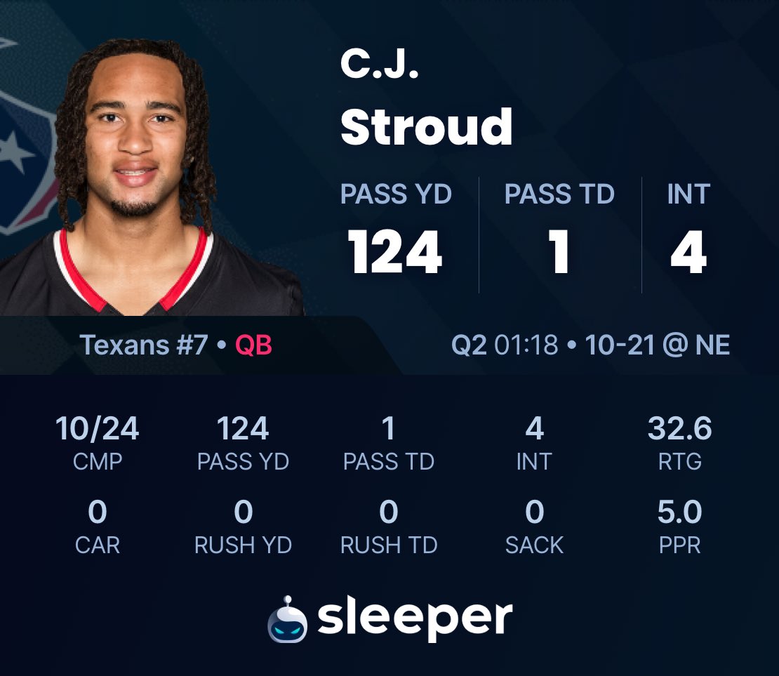 “The Texans have the best defense in the NFL, how could they fail-”