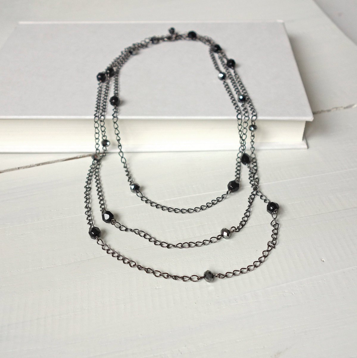tlineSE's tweet photo. Long Blackened Metal Chain Necklace Black Glass Beads. #elegant #jewelry #etsy #giftforher #shopsmall #etsyfavorites https://t.co/llumb0Sll3 via @Etsy https://t.co/RhvcH29jYg