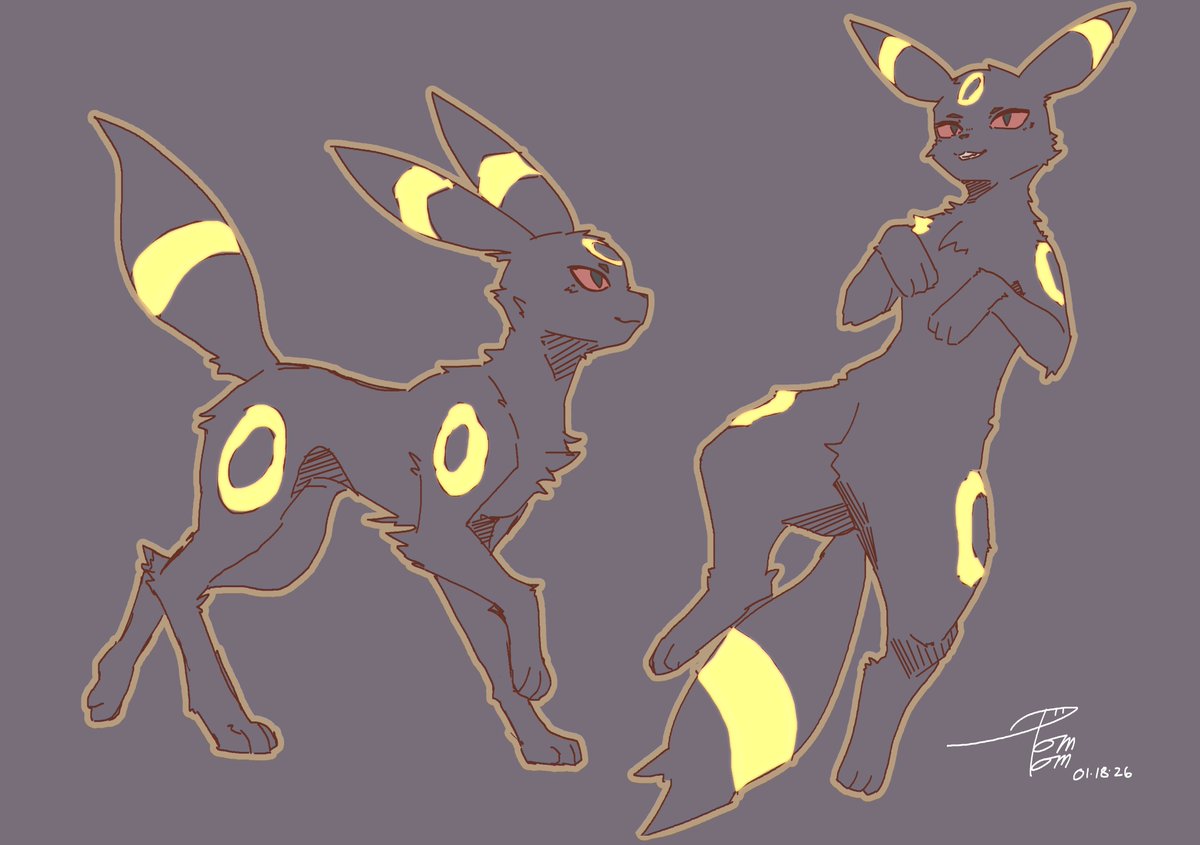 So you like how I draw my #umbreon uh?  Also check out my new signature! I think it looks way better than my old one!