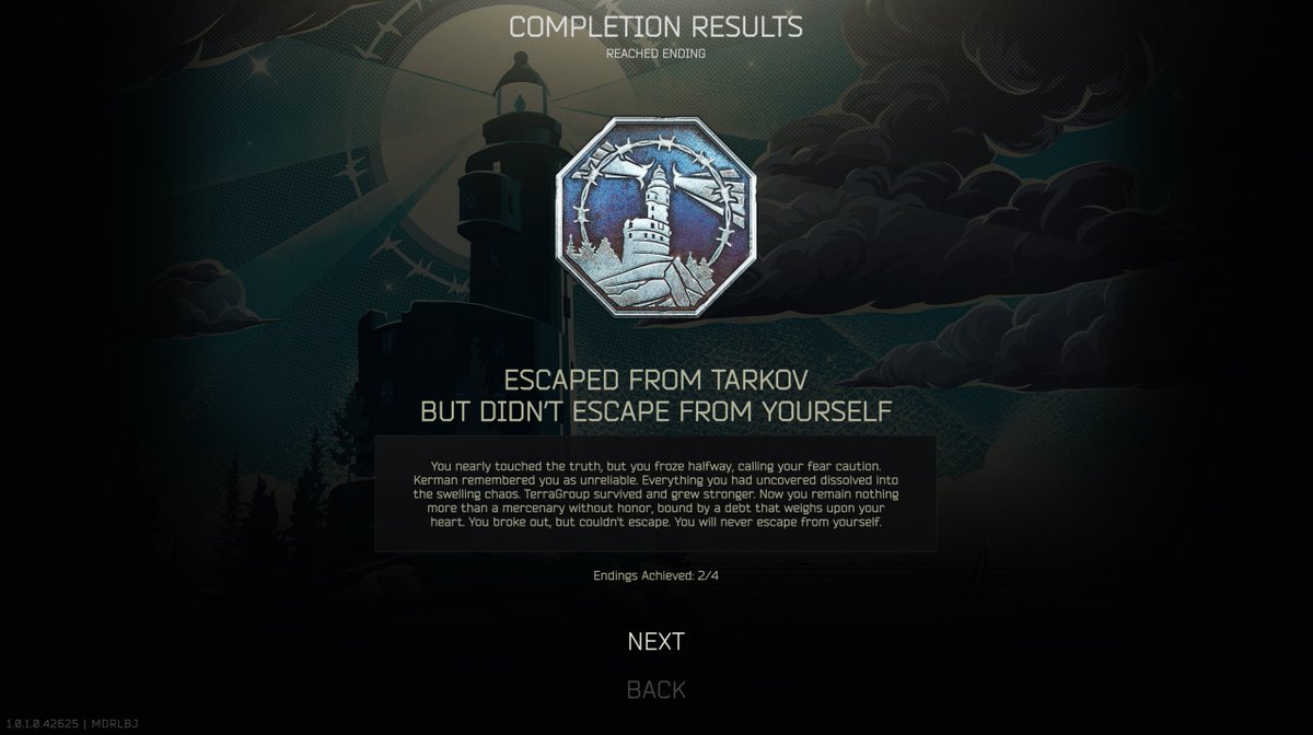 Berk94_'s tweet image. Second ending finished and prestige 6, let's go ending number 3 #EscapefromTarkov 

@nikgeneburn @bstategames