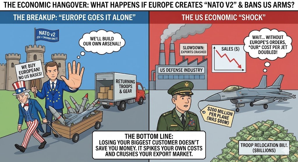 <a href="/catturd2/">Catturd ™</a> A common MAGA claim is that the U.S. “pays for NATO” to the tune of roughly $650–$950B a year, and that Europe should therefore be grateful and offer concessions like handing over Greenland as “compensation.”
That claim rests on a misleading comparison. The big number being cited