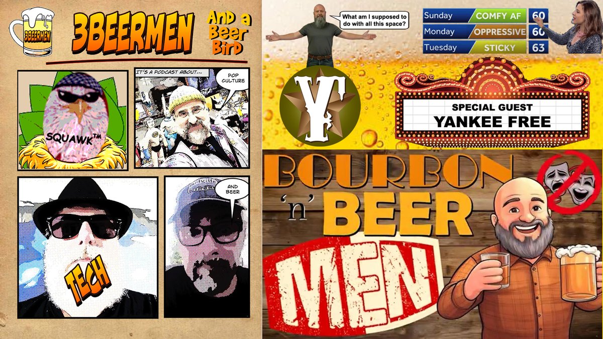3beermen's tweet image. Bourbon and BeerMen - an evening with Yankee Free:
Join us tonight as we welcome special guest Yankee Free for an evening of comfy conversation. 7pm E/4pm P right here on X or join the cool kids @PilledNet