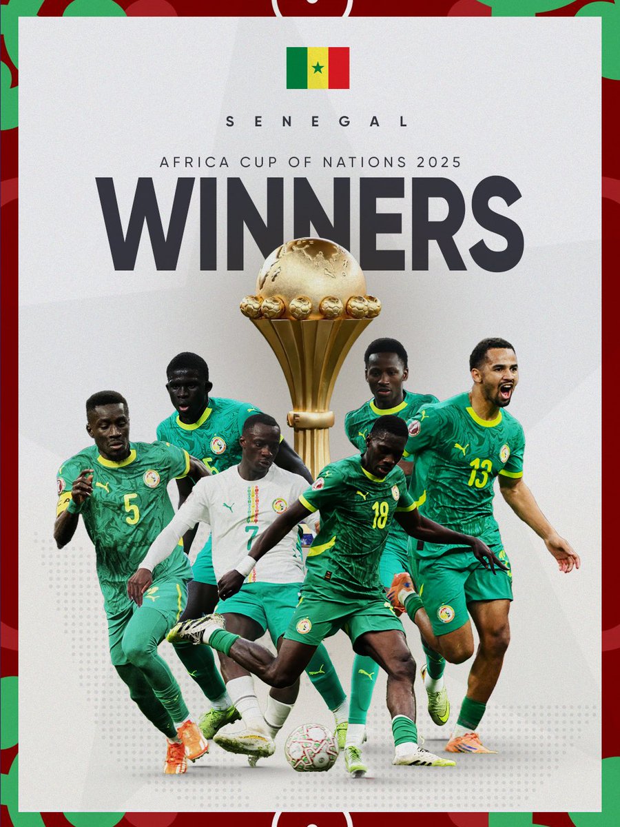 Senegal are #AFCON2025 winners 🇸🇳🏆