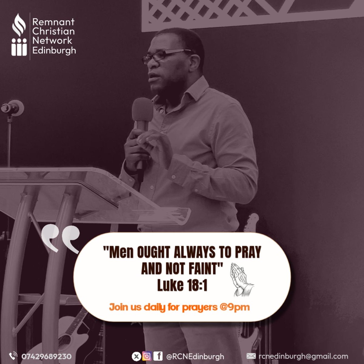RCNedinburgh's tweet photo. Open invitation 📣 Join us for our *Daily Strategic Prayers*
ZOOM ID: *672 375 0754*
PASSCODE: *059713*
TIME: *9PM -10PM DAILY* 
ZOOM LINK:https://t.co/MyksbDBjXd https://t.co/H21LKFCSp7