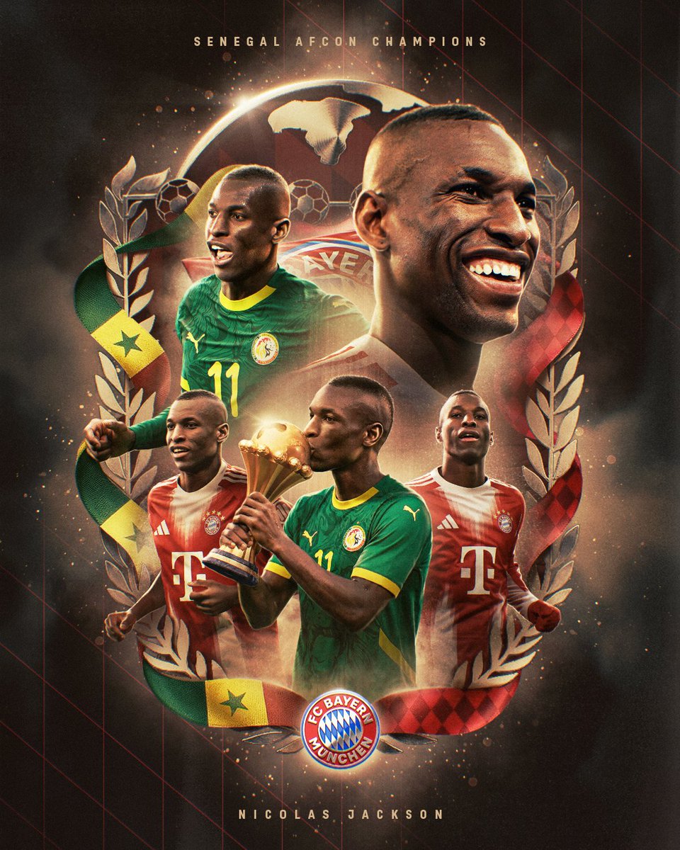 FCBayernEN's tweet image. 𝗖𝗢𝗡𝗚𝗥𝗔𝗧𝗨𝗟𝗔𝗧𝗜𝗢𝗡𝗦 𝗡𝗜𝗖𝗢 &amp;amp; 𝗦𝗘𝗡𝗘𝗚𝗔𝗟!! 🇸🇳🦁

AFCON Champions 2️⃣0️⃣2️⃣6️⃣ 🏆