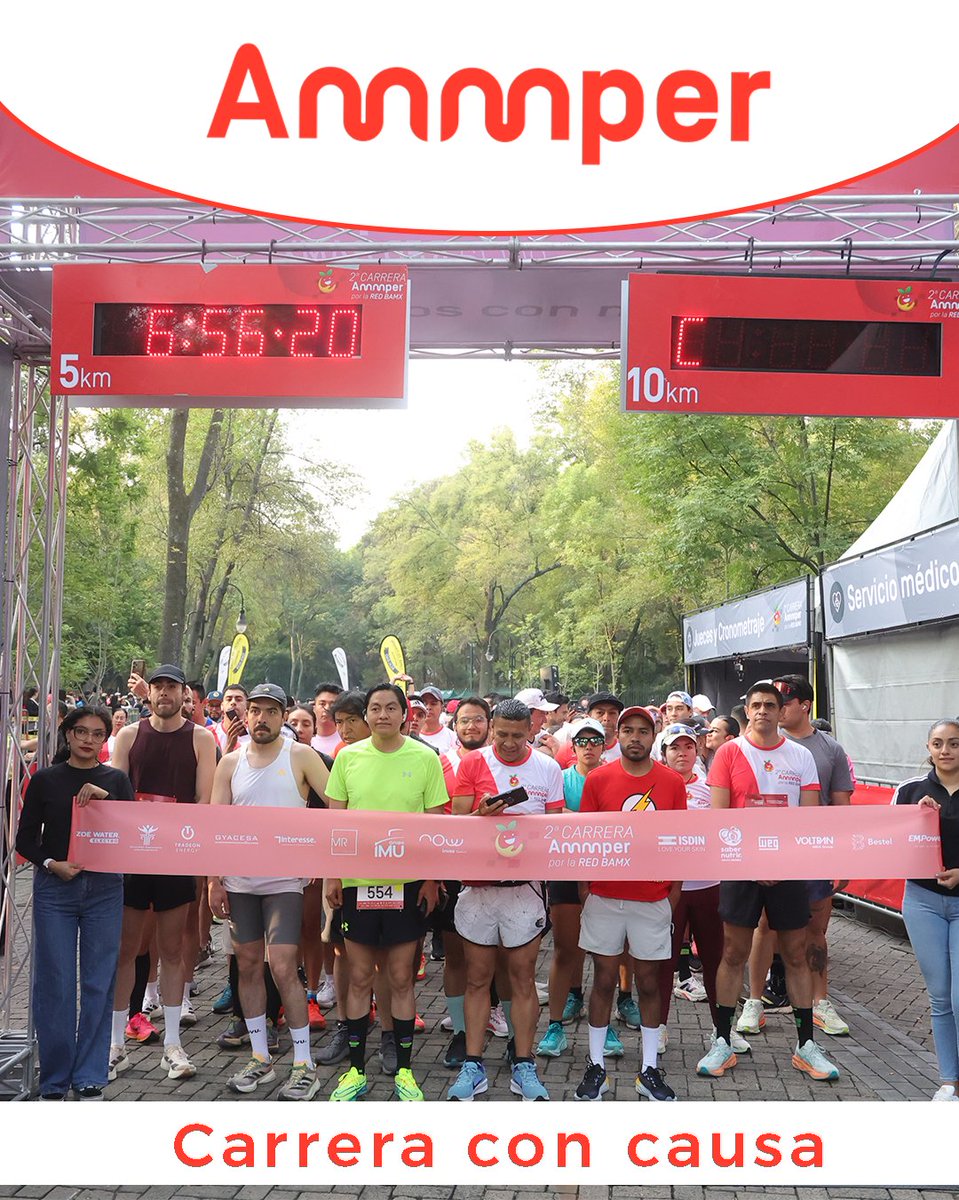 EsrTops's tweet image. Más que una carrera, una causa 🌱
Con Ammper y BAMX, tu inscripción ayuda a combatir el hambre y generar energía limpia.

#Carrera #Bamx #Ammper #combatelehambre
