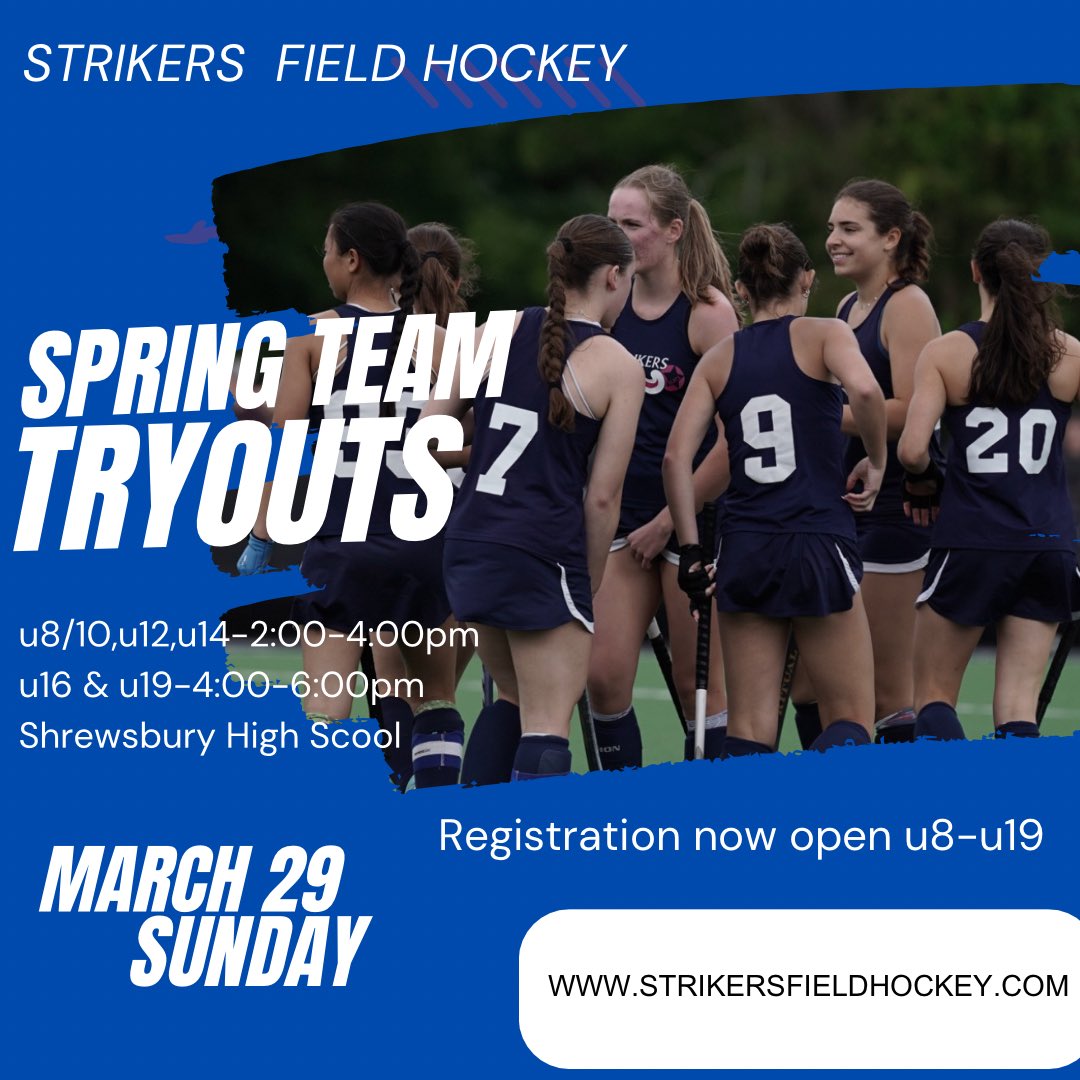 SPRING TEAM TRYOUTS Registration now open.
March 29 Shrewsbury High School
Please visit our website or link in bio.
All RCC teams and travel. All are welcome!
Dm with questions.