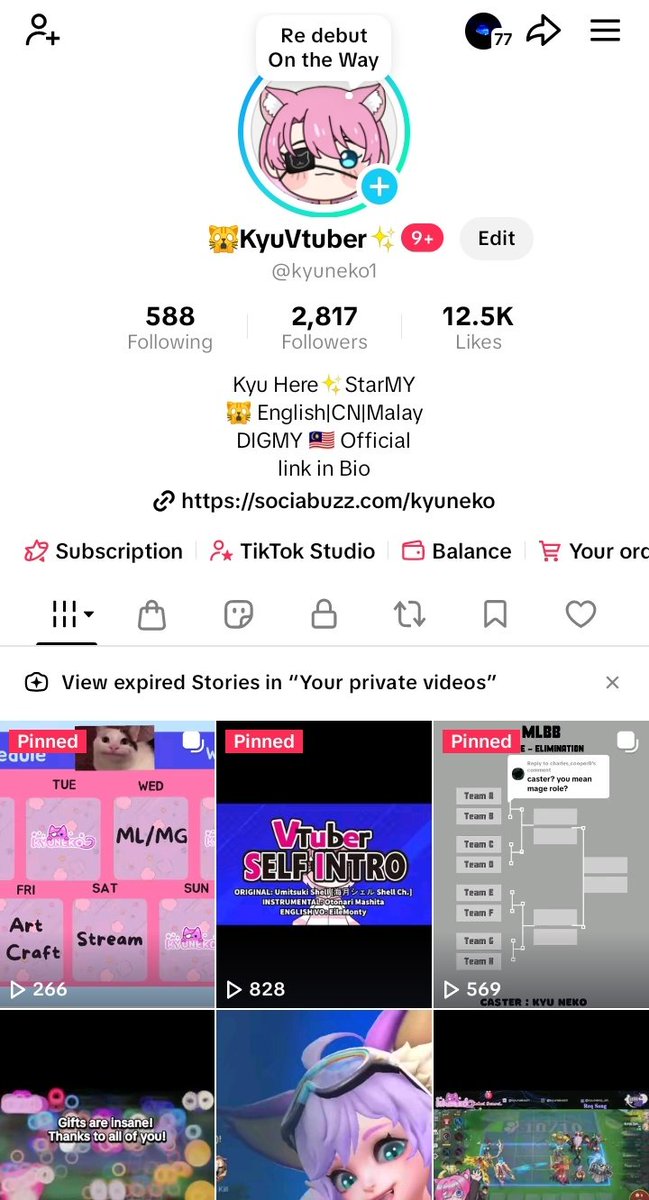Milestone for Tiktok Complete
kyu never imagine 2026 
Kyu reach the goal 2800 followers.

Thank you for the support!
Kyu shall get ready the next step

New Kyu coming soon
New Logo
Maybe New Emotes

Kyu joined a new group 
Check out <a href="/StarMyriadMY/">StarMyriad of Malaysia🪐</a> 
😸
#Vtuber