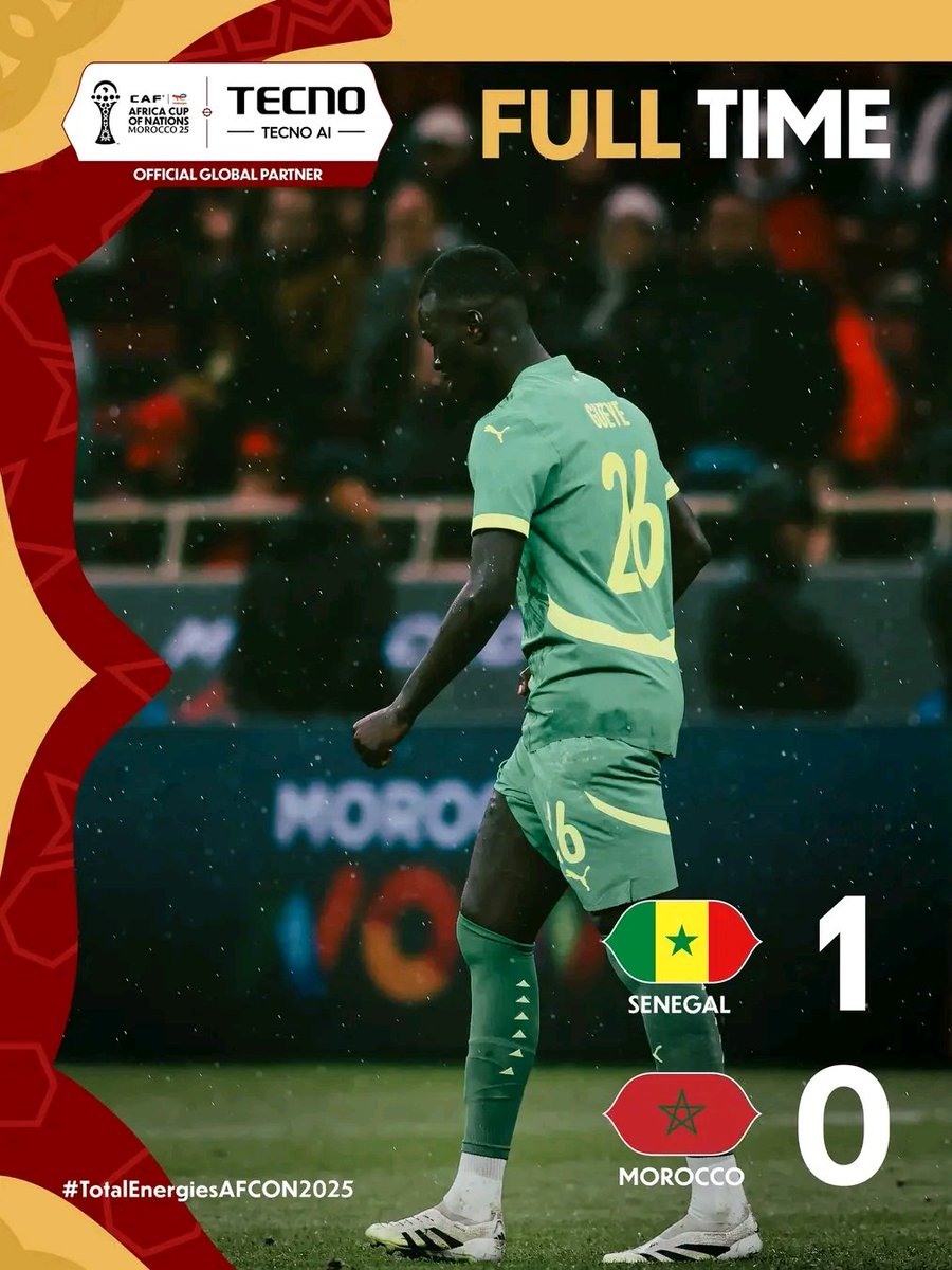Congratulations Senegal 🇸🇳 for winning your second AFCON title.
Africa is proud!