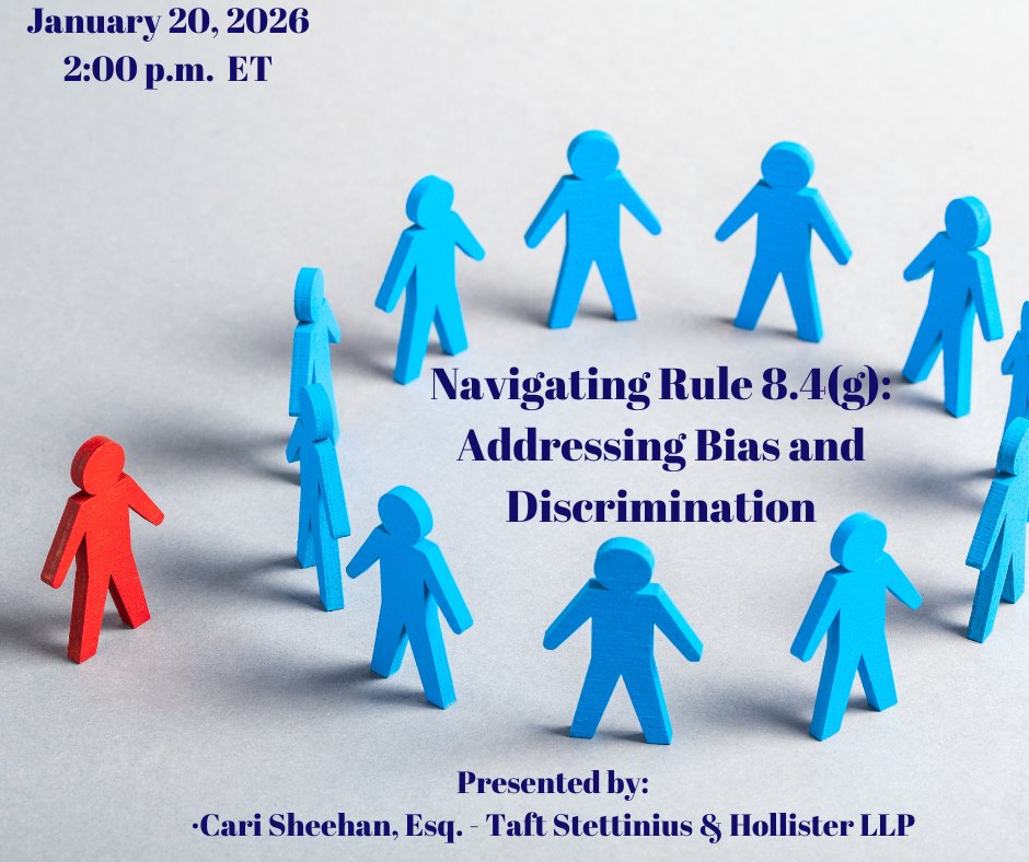 Professional conduct rules are evolving. Stay current on how Rule 8.4(g) shapes expectations around bias and discrimination in law.
celesq.com/webcast/naviga…
#ProfessionalResponsibility #LegalUpdates #CLE