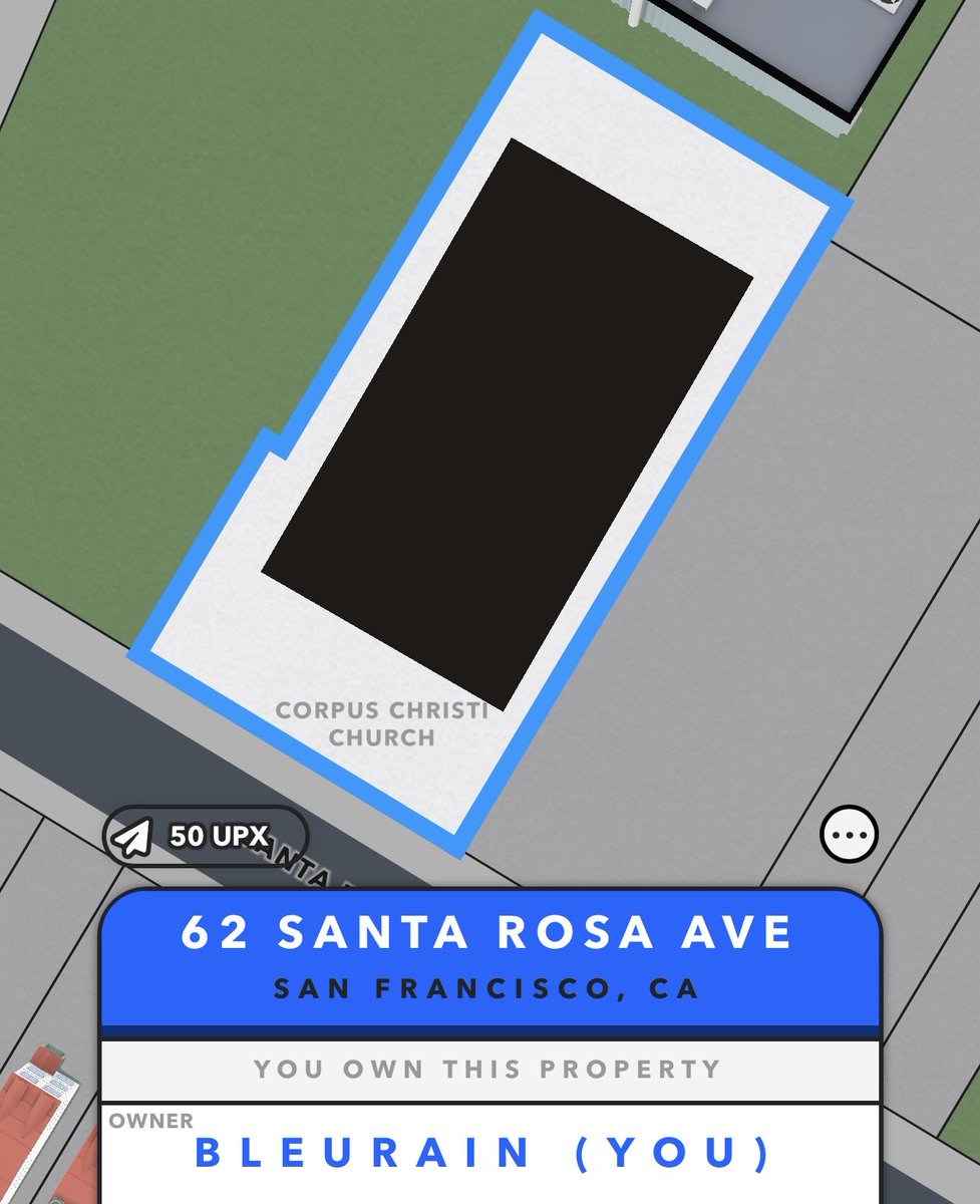 Know any players who collect church properties in Upland? This showroom is in the iconic Genesis city San Francisco. DM Bleurain on Discord with a USD offer just in time for ledger comp #upland #uplandme