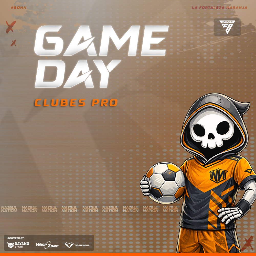 NazgulNation's tweet image. #EAFC26 | ¡𝐆𝐀𝐌𝐄𝐃𝐀𝐘!

🏆 | @AFJLeague
🆚 | @doomreaperstv 
⏰ | 22:40h

#GoNN · #NNclubespro