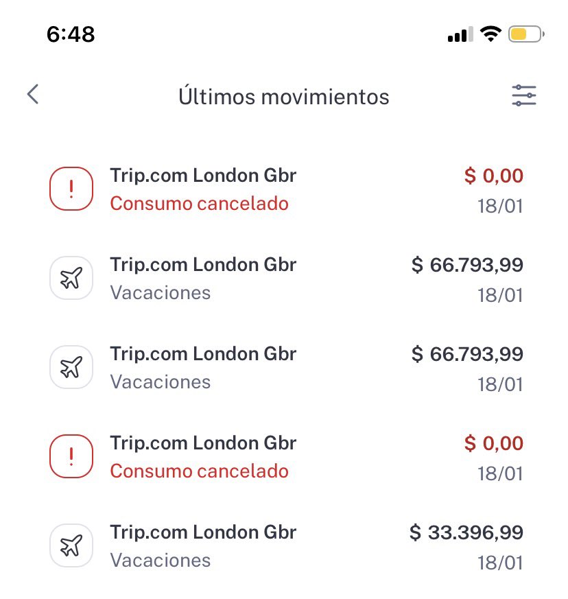 Lesca_02's tweet photo. @pbarbieri @DamianHardy16 @uala_arg Son compras de una página de viajes, nunca ingrese nada ahi. No contestan chat https://t.co/hoCNJrZ5uf