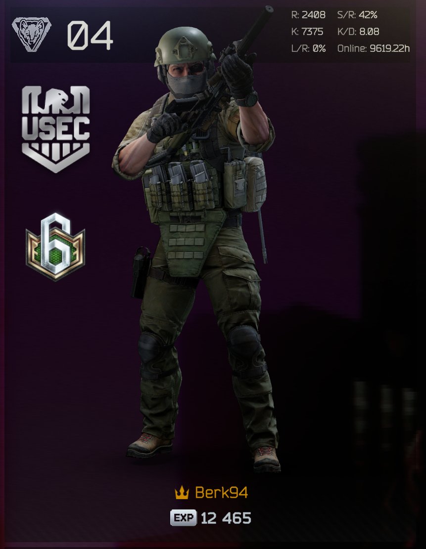 Berk94_'s tweet image. Second ending finished and prestige 6, let's go ending number 3 #EscapefromTarkov 

@nikgeneburn @bstategames