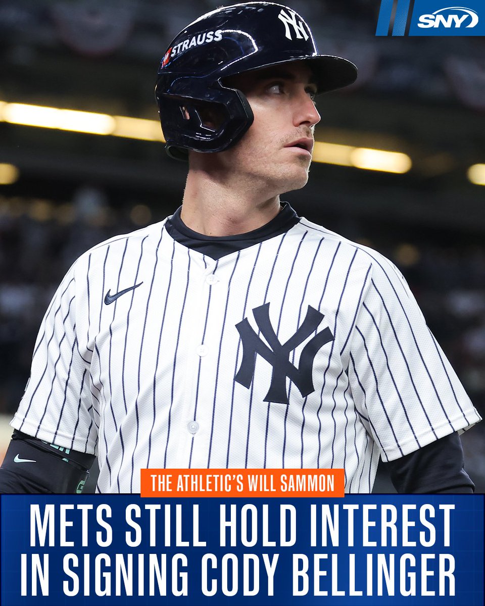 SNY_Mets's tweet image. Per The Athletic's @WillSammon, the Mets "still hold interest" in signing Cody Bellinger.

"It is likely that after agreeing to a three-year deal worth $126 million with Bo Bichette on Friday, per league sources, their preference with Bellinger would be to acquire him in another…
