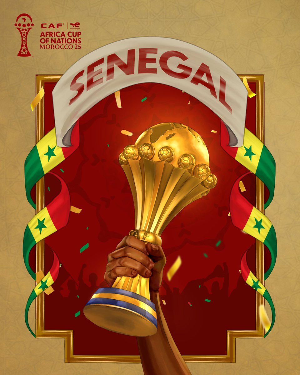 Senegal. Champions of Africa. 🇸🇳🏆

#TotalEnergiesAFCON2025