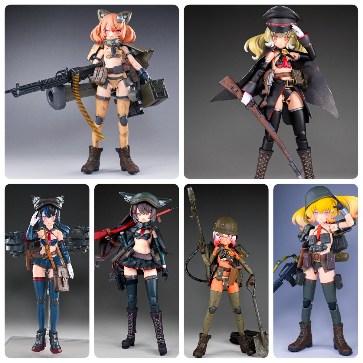 n1g810's tweet image. #みんなのプニモフが見たい
ミリタリーっぽいプニモフ、略してミリモフ