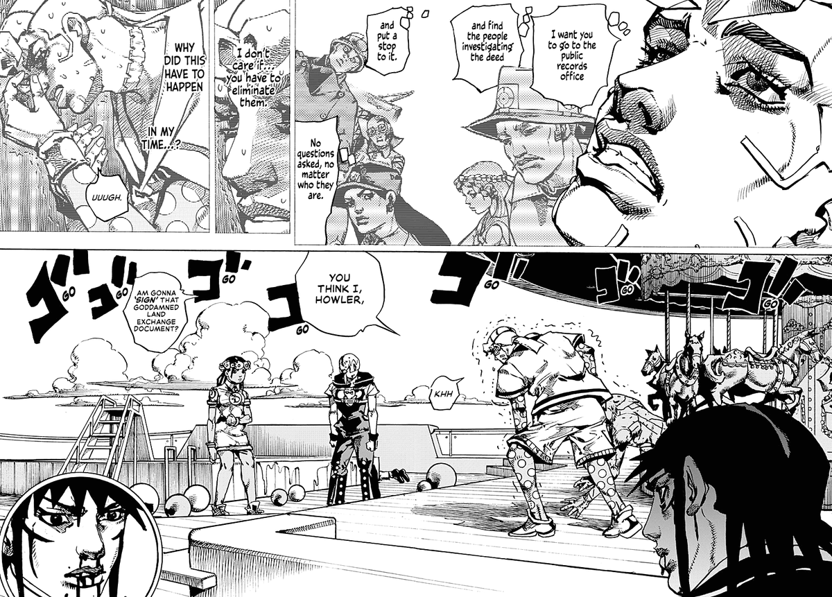 FormerSoulKing's tweet photo. HOLY SHIIIIITTTTTT THIS WAS INSANE, EASILY ONE OF THE BEST JOJOLANDS CHAPTERS https://t.co/zzv6mIDAvf