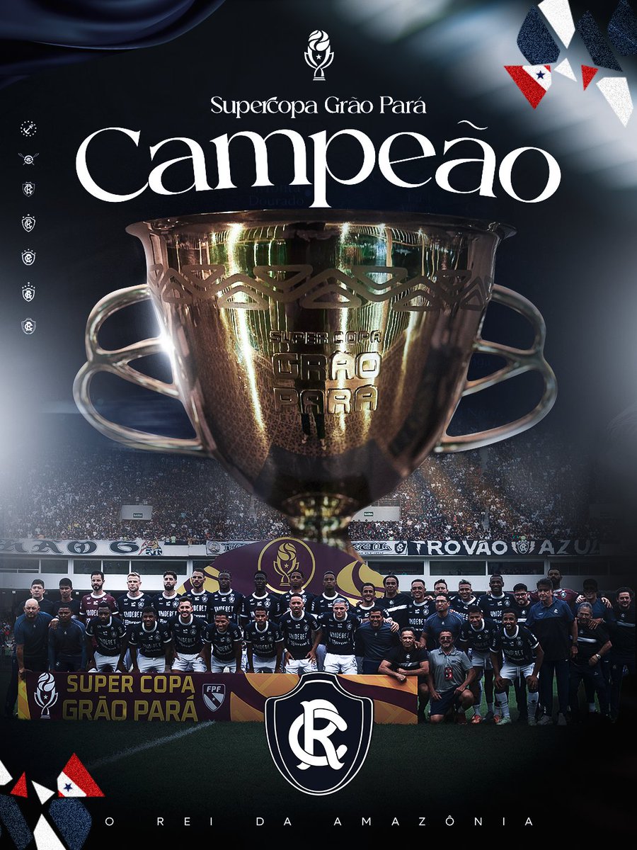 ClubeDoRemo's tweet image. O Clube do Remo é campeão da Supercopa Grão Pará! 🦁🏆

#OReiDaAmazônia