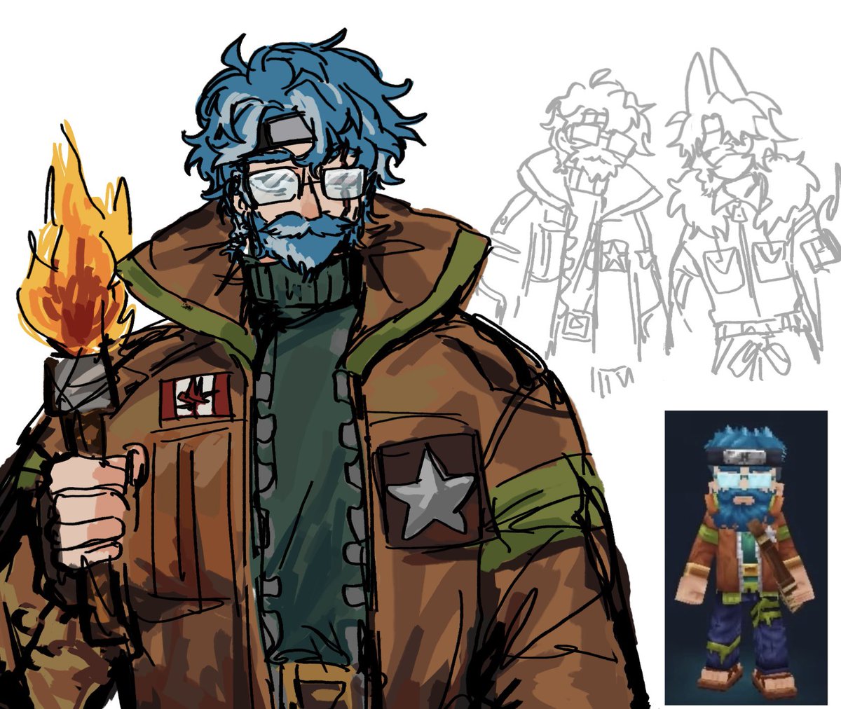 Bonanafone's tweet image. i’ve been really enjoying these hytale episodes #ethoslab #ethoslabfanart