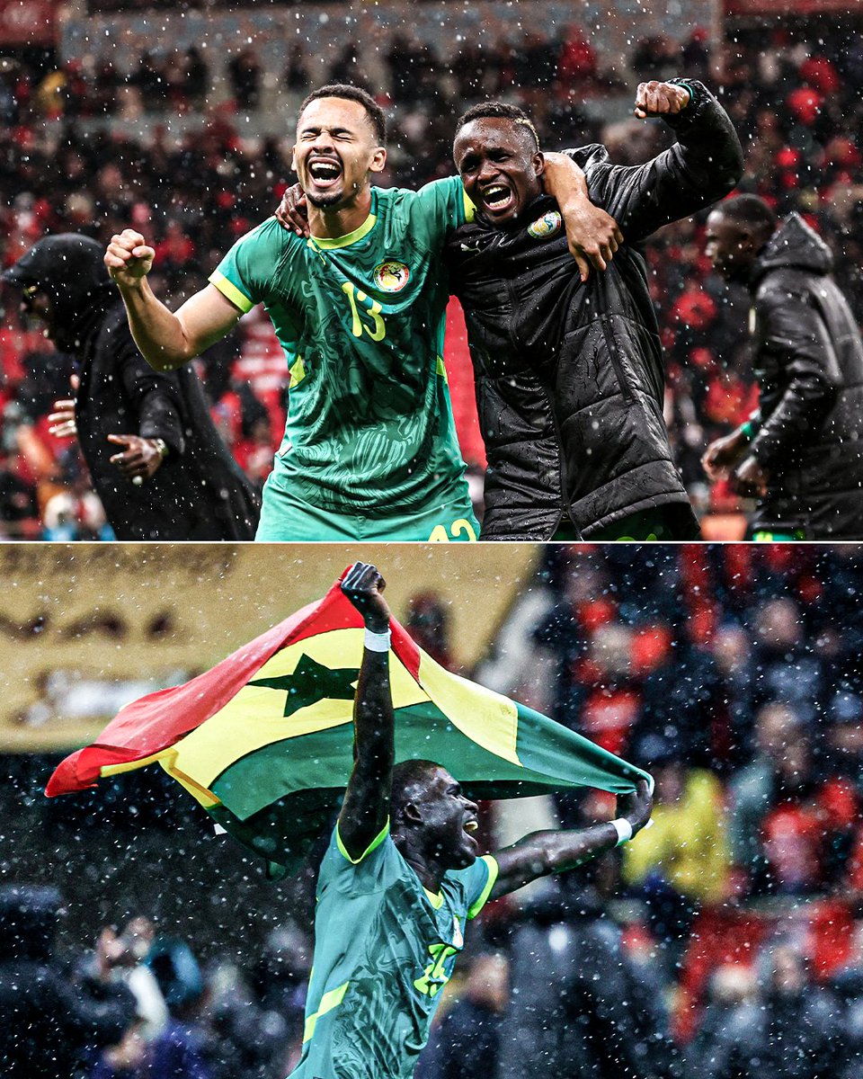 Pure passion after the final whistle as Senegal win AFCON 2025 🥹🇸🇳