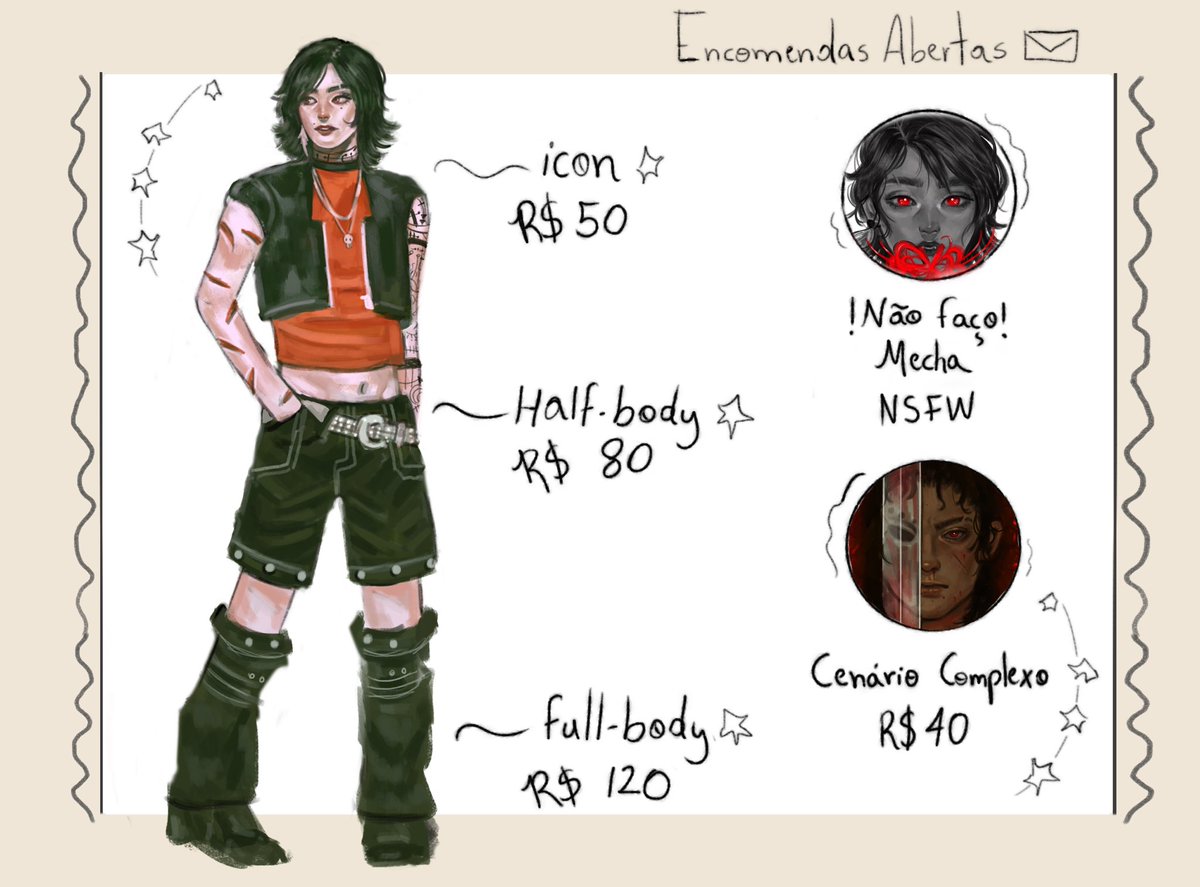 laffaaop's tweet image. Encomendas abertas ⋆˙⟡ Qualquer dúvida chama na DM

Portfólio laffaaop.artstation.com