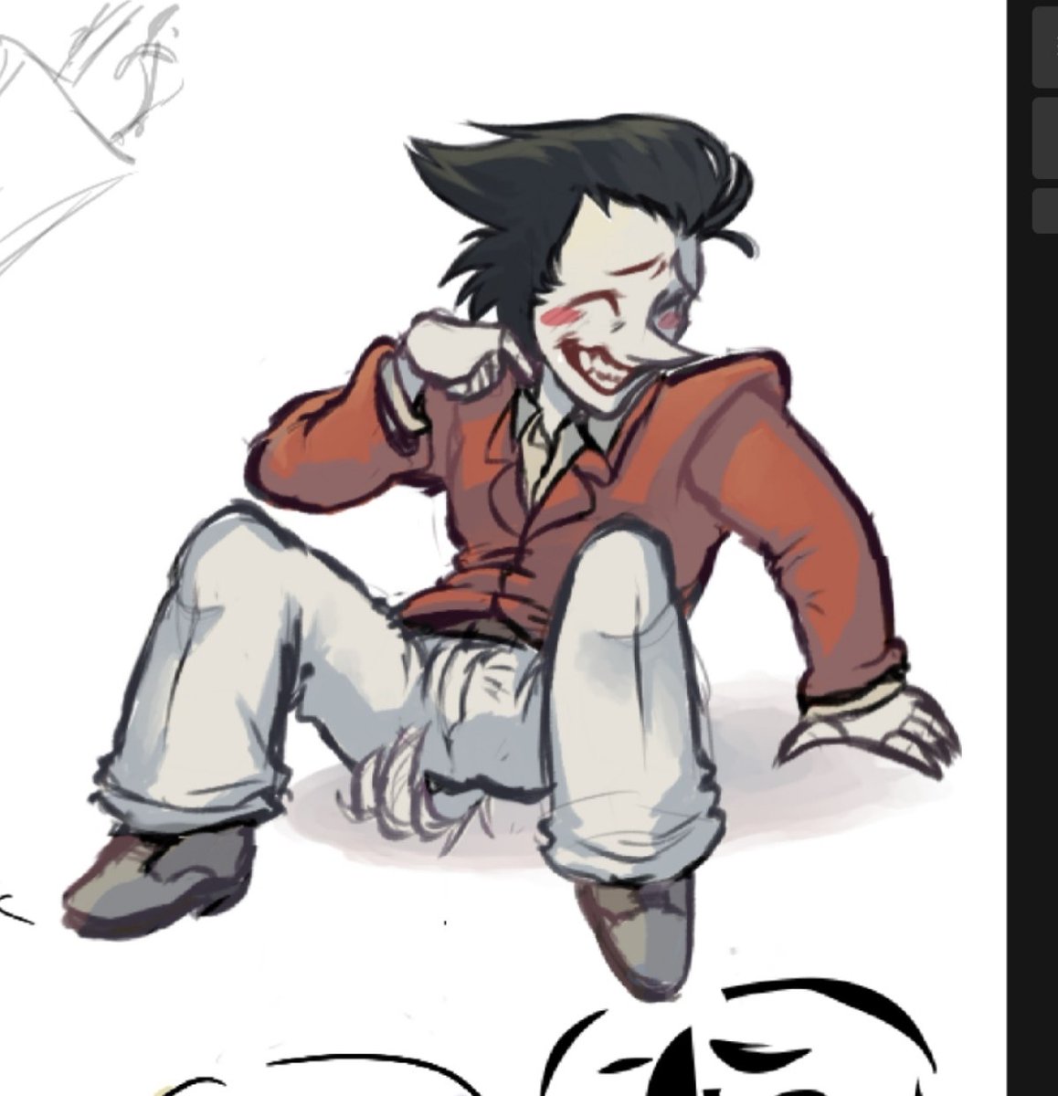 Kria_llim's tweet photo. Magma drove me crazy and now I'm painting this - #spamtenna #deltaruined https://t.co/aT7gALomqC