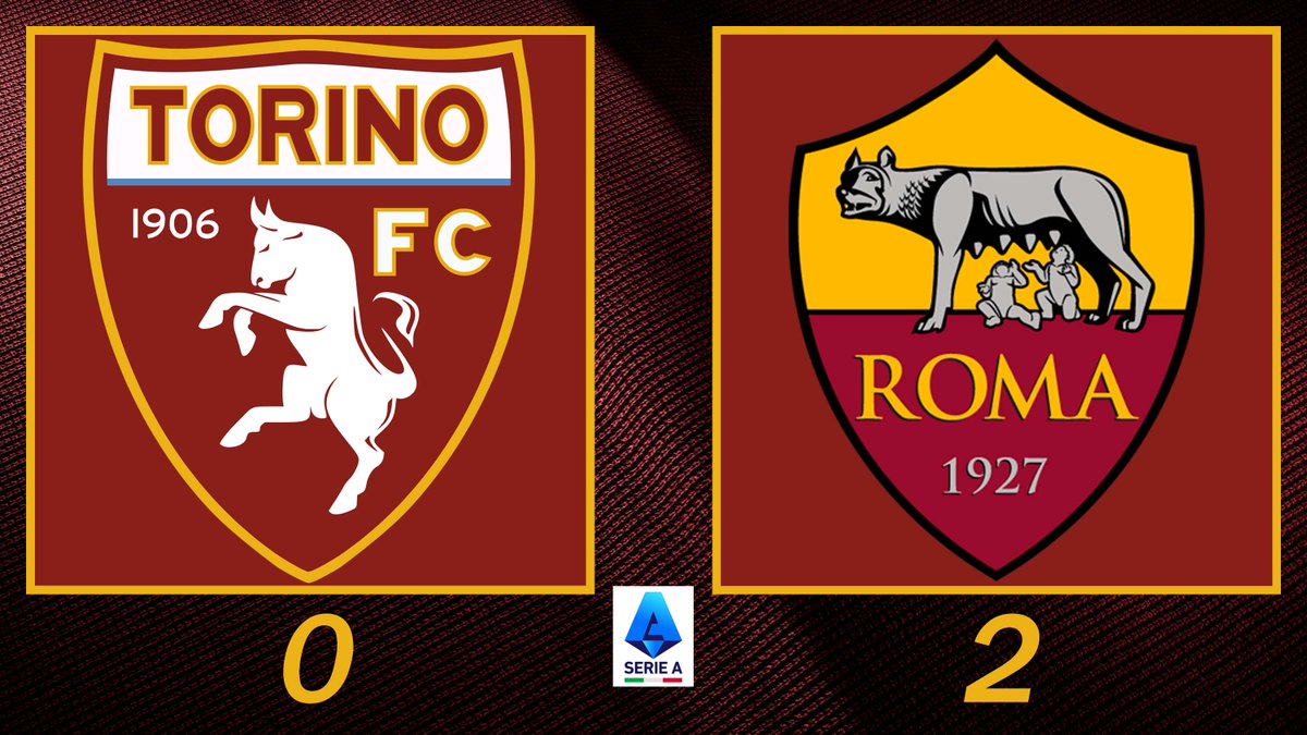 Por la Fecha 21 de la Serie A, derrota del 
<a href="/TorinoFC_1906/">Torino Football Club</a> frente a la <a href="/OfficialASRoma/">AS Roma</a> en el Stadio Olimpico Grande Torino.

⚽️ Malen (26') - Roma
⚽️ Dybala (72') - Roma