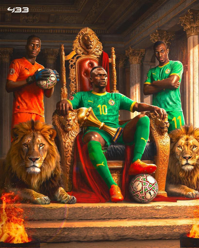 some_feel_23's tweet photo. نهائي يفوز به ساديو ماني،،، في لقطة تاريخة  ستسجل في تاريخ كرة القدم للابد 🇸🇳🏆

 #المغرب_السنغال https://t.co/XcYzJeyfYr