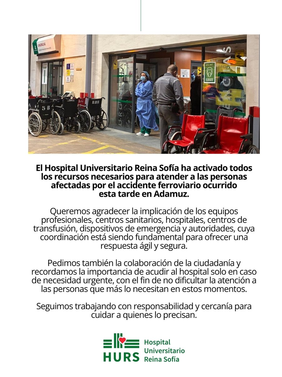 Hospital Universitario Reina Sofía tweet media