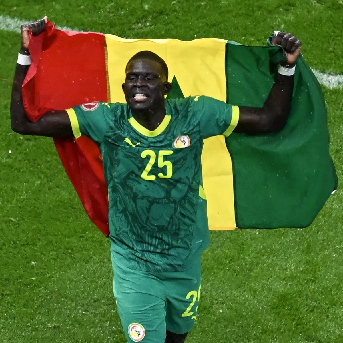 premierleague's tweet photo. Six Premier League players crowned AFCON 2025 champions after remarkable final victory over Morocco 🌍✨