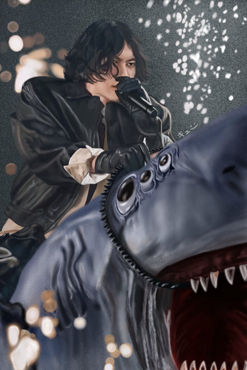 紅白IRISOUT
サメにまたがる米津さん描きました
ビームくんにしたくなるよねぇ🦈
1月後半もがんばろう