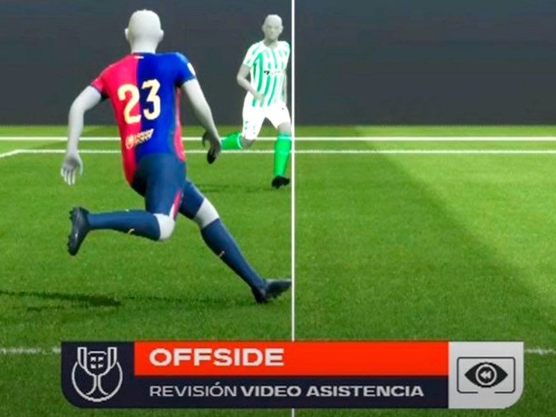 ❌ La gente cree que el Barça se ha beneficiado del fuera de juego semiautomático.

🚨 La realidad es que los 2 goles anulados por el SAOT más justos de la historia han sido a nosotros.

En ambas la propia línea fina del SAOT hace imposible apreciar el fuera de juego.

(Sigo)