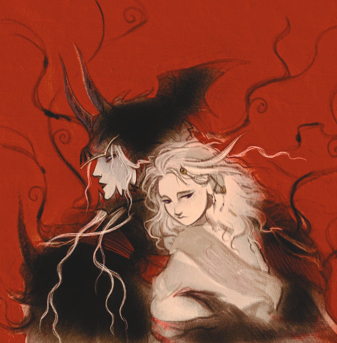 ranyadraws's tweet image. someone on tumblr requested Rhaegar and Dany!