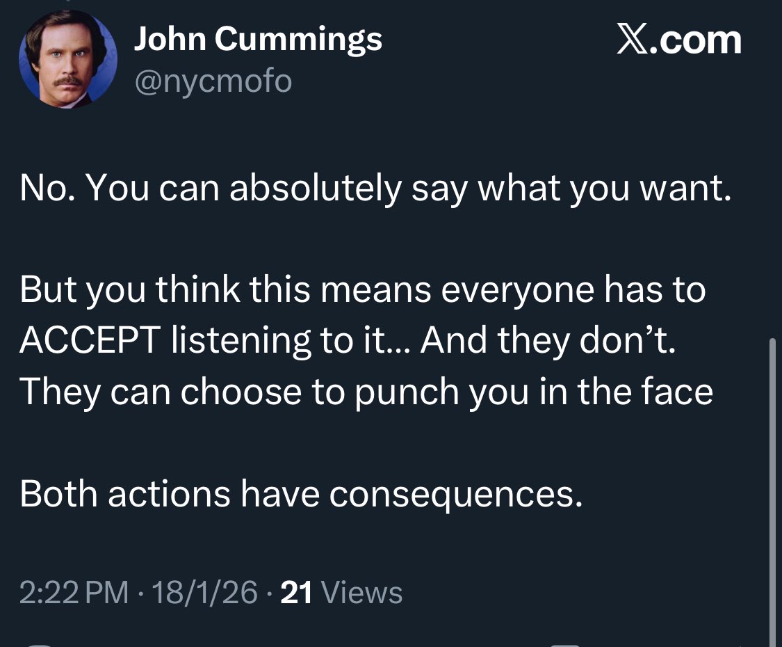 MSayswhy's tweet image. Your actions have consequences too,  Johnny boy. 

@MonroInc come get your boy before he assaults somebody.