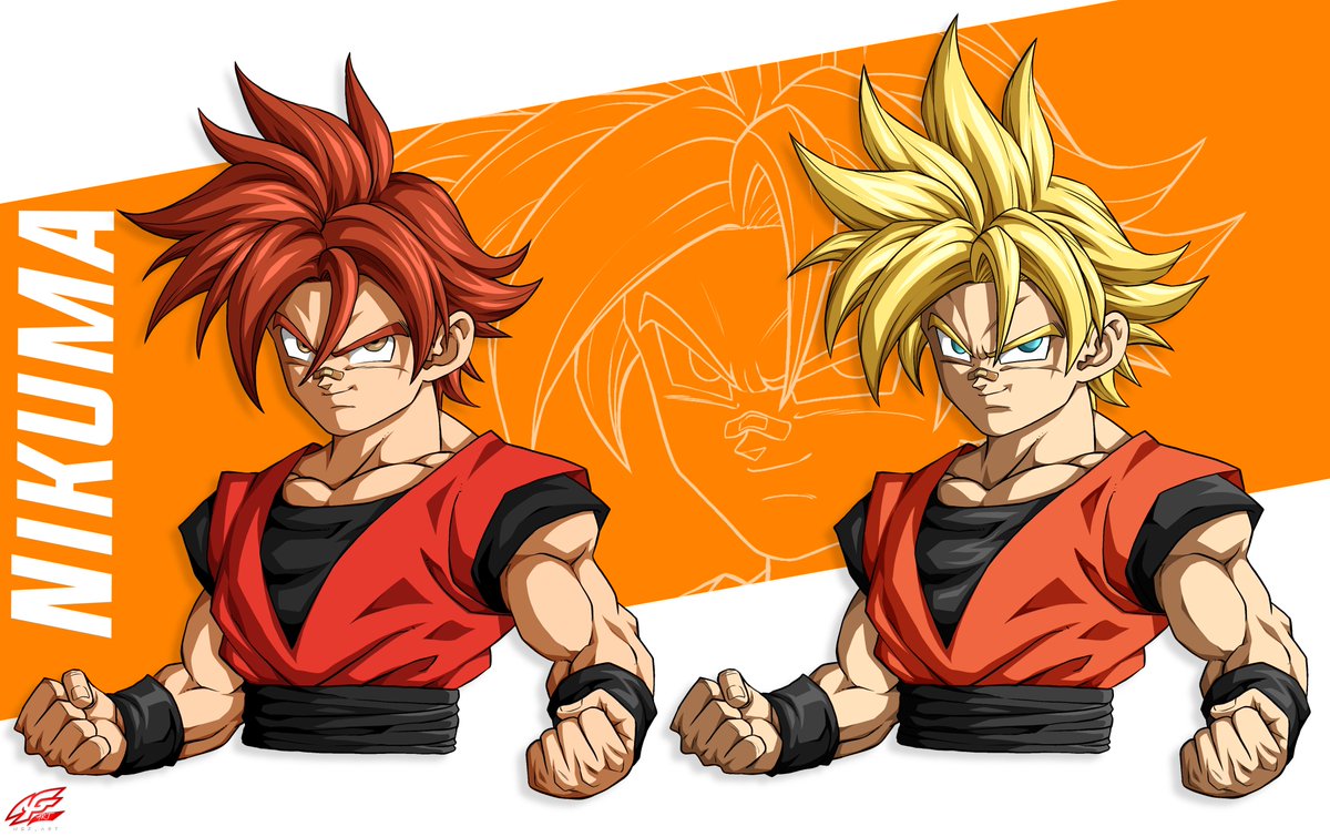 Commission work from @CosticJalen featuring his transformation Oc, Nikuma in base and Super Saiyan form 

For those who want to order a commission from me, please DM me on Instagram <a href="/ngf_art/">Ngf_art ( commission OPEN)</a>, cause X here's having trouble, I'll not reply to DMs here
Thank you.
