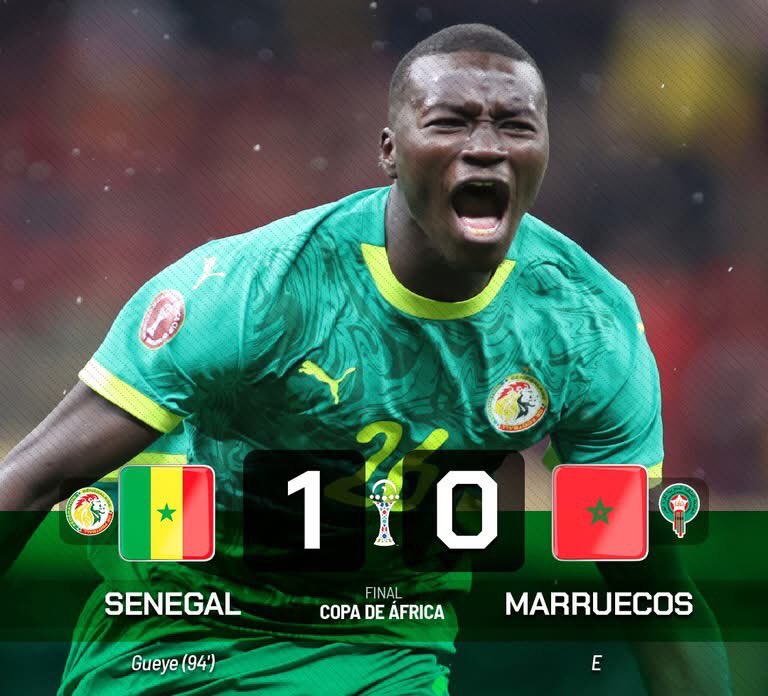 TopipeNet's tweet image. ئەنجامی کۆتایی یاری بە بردنەوەی سەنیگال بە کۆتاهات :

مەغریب 0_1 سەنیگال

سەنیگال بوو بە پاااااااااااااااااااااااااڵەوانی جامی نەتەوەکانی ئەفریقا 2025…

#المغرب_السنغال #السنغال #المغرب #كأس_أمم_إفريقيا #كاس_افريقيا || #AFCON2025 #TotalEnergiesAFCON2025 #AFCONFinal #SENMAR