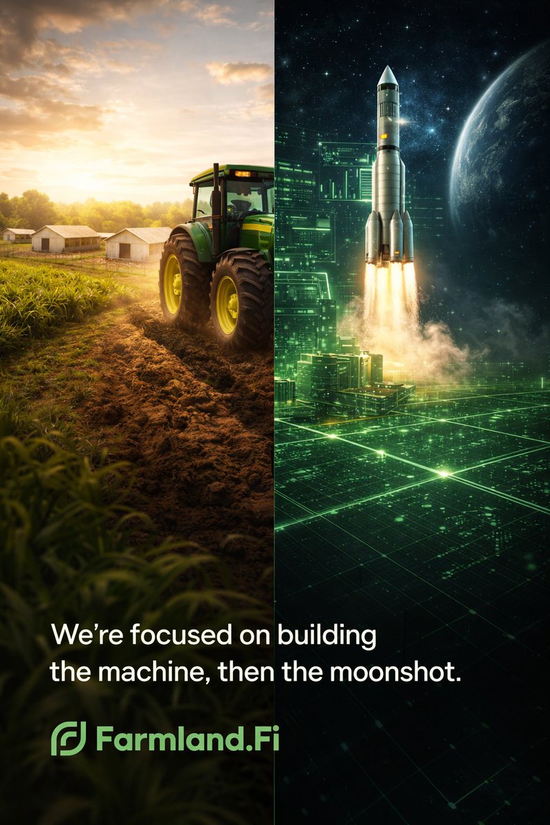 FreaKnLinkin's tweet image. Everyone wants the moonshot.

We’re focused on building the machine.

Real infrastructure.
Repeatable systems.
Disciplined execution.

When the foundation is strong, scale isn’t a gamble it’s a consequence.

Farmland.Fi (@_HenHouseNFT is our MVP) isn’t chasing hype.…