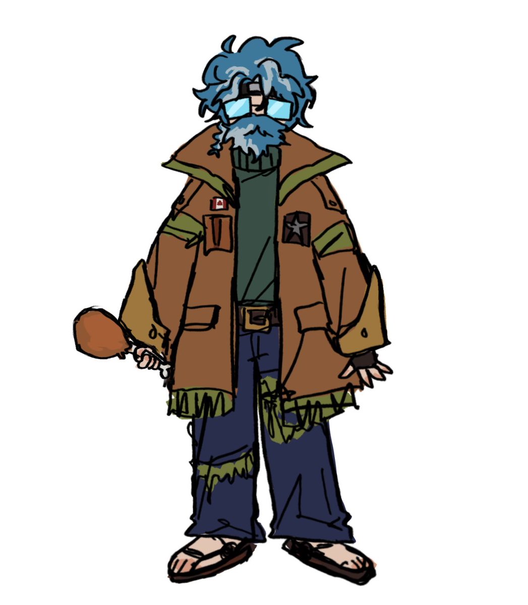 Bonanafone's tweet image. local canadian man beats bear to death and eats it #ethoslab #ethoslabfanart