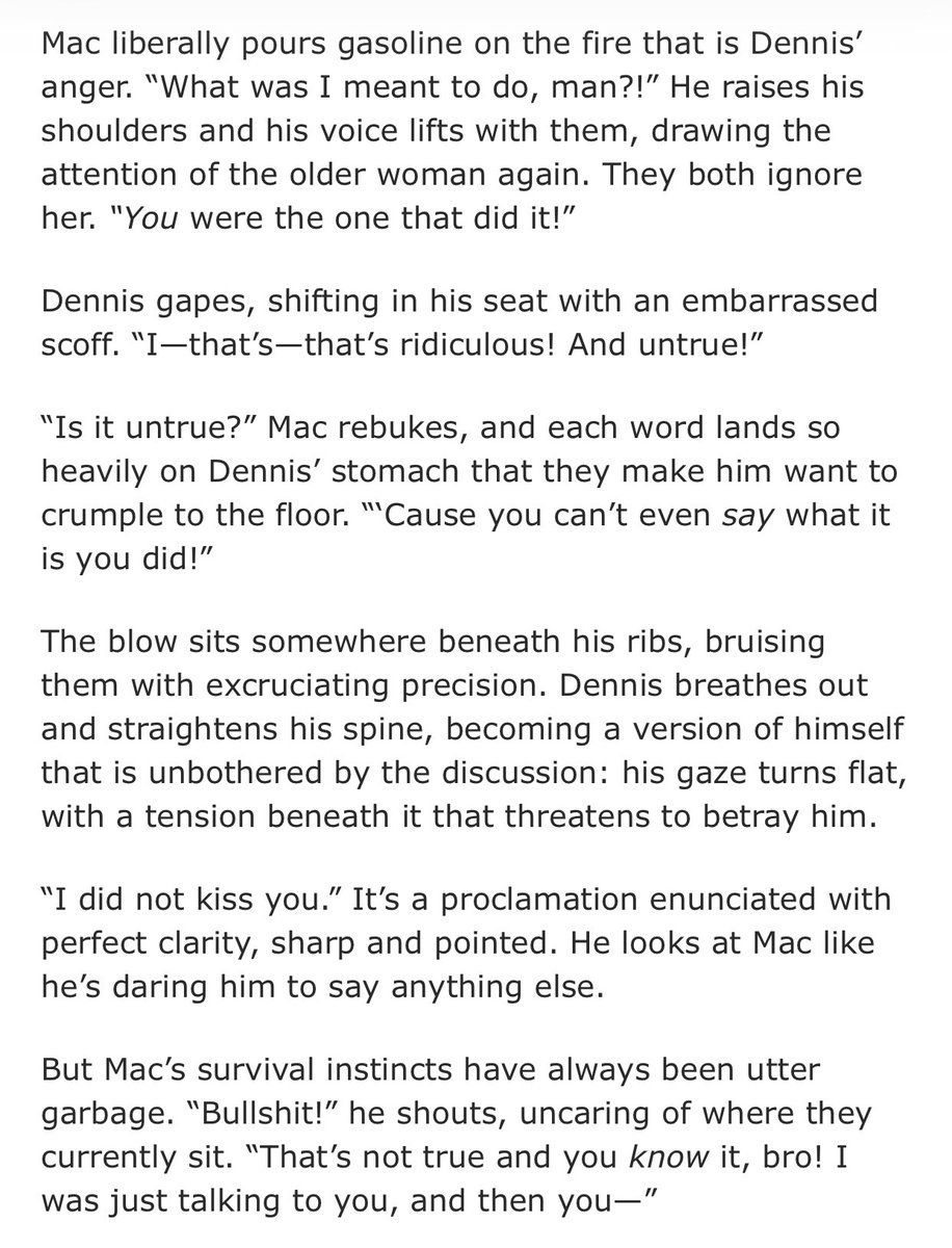 smokeamac's tweet photo. finally posted chapter eight of my #macden longfic. i am so goddamn back https://t.co/QU65D3vqqy