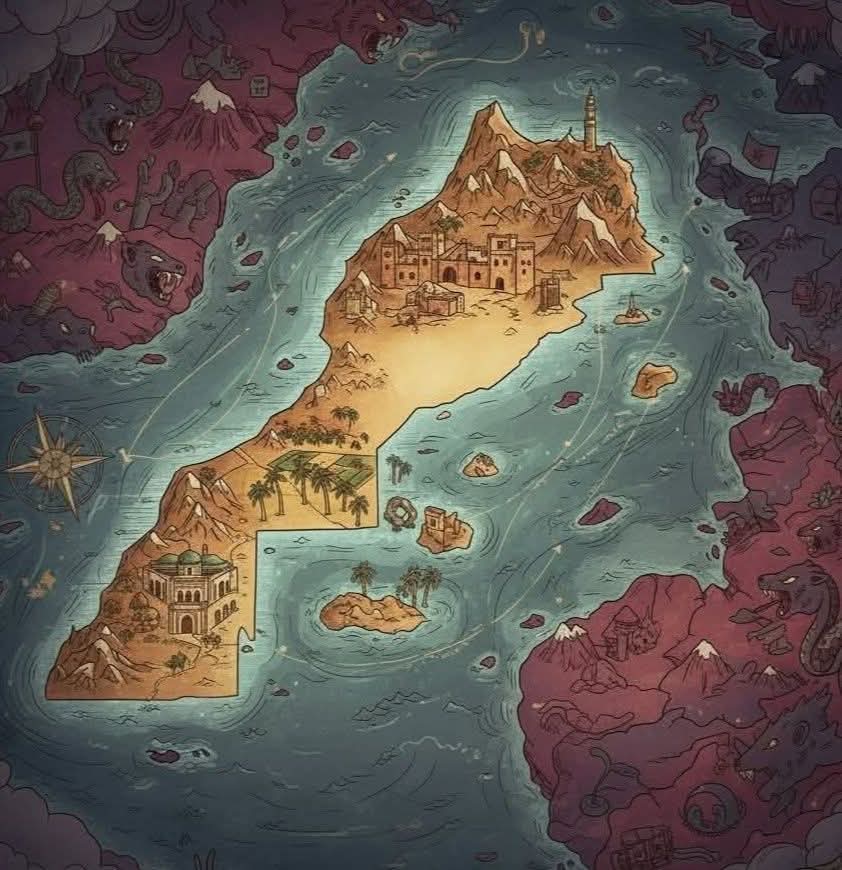 ⭕ "يجب على المغرب أن يعتبر نفسه جزيرة
ونفتخر بدلك ❤️❤️