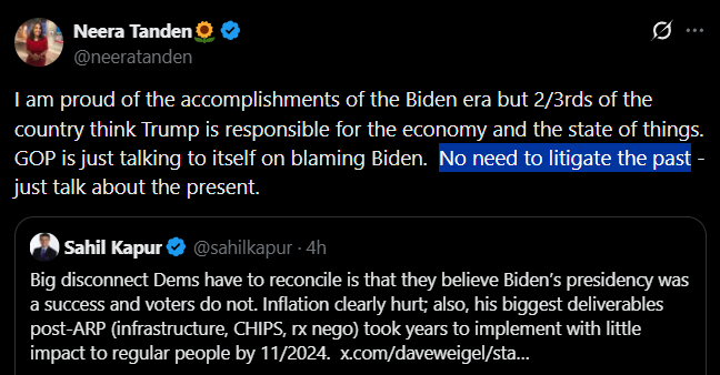 I wish I could have a job where I get to say "no need to litigate the past" during performance reviews