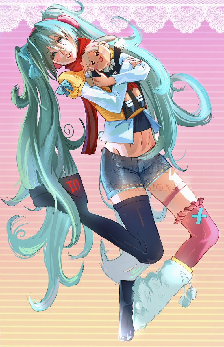 SoulChomp77's tweet photo. @drunkmythe  Thank you so much for my two favorite characters! You do beautiful work!! Maka is so lucky #miku #maka https://t.co/SQ0ek4Lvvp