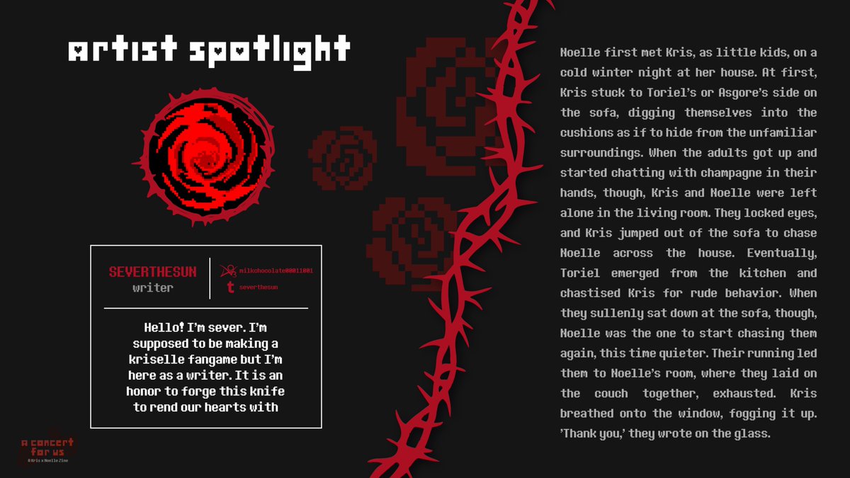 A Concert for Us 🍎❄️ Kriselle zine tweet media