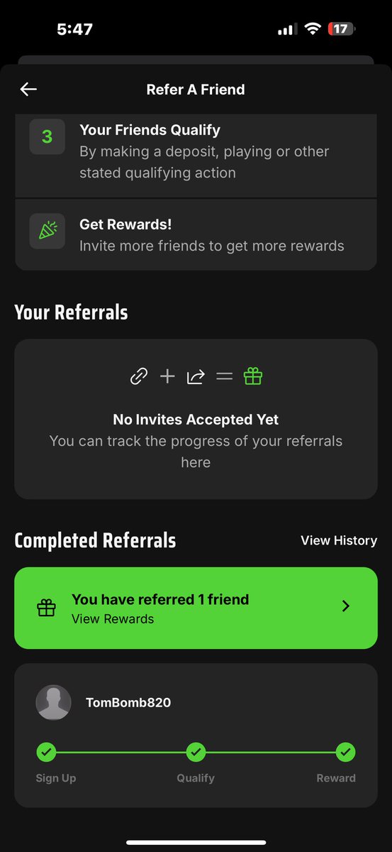 BrianBrockhurst's tweet photo. @DK_Assist 

I never received bonus bets for this, and he joined last week https://t.co/RvHa9S8Vud