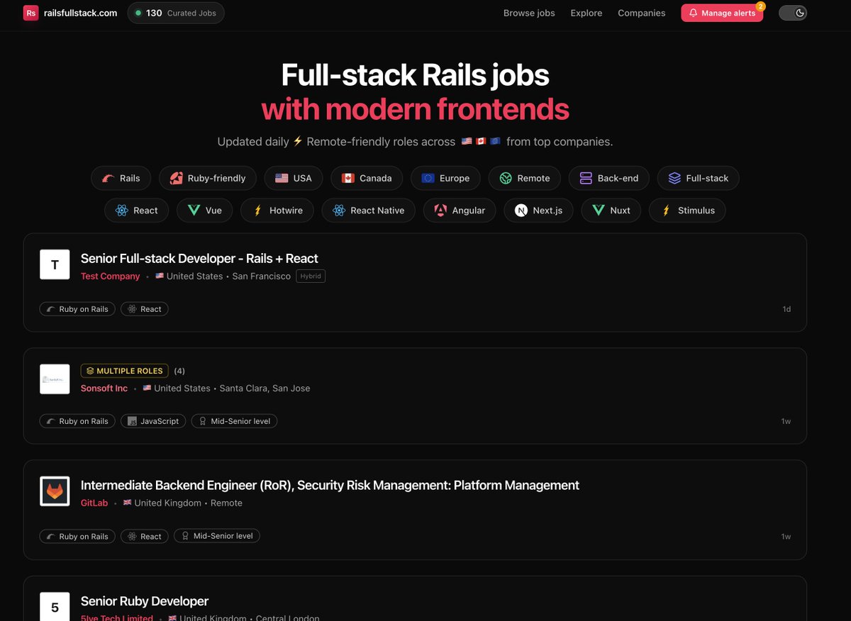 railsfullstack's tweet image. Day #1 shipped redesign + alerts
I hope all those icons are not too much 🤑😅