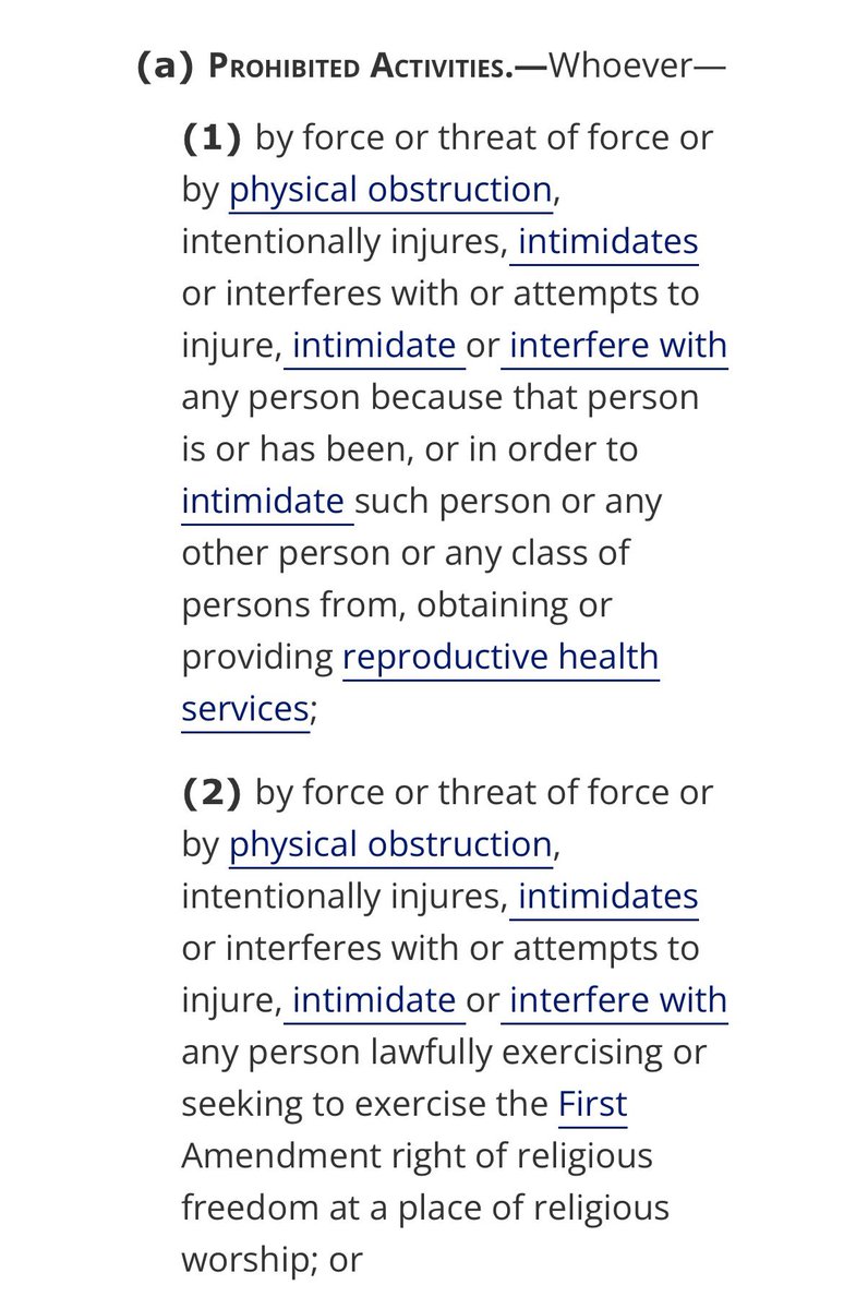 BenZeisloft's tweet image. Remember that under the FACE Act, the federal law used to throw Christian sidewalk counselors in prison, places of worship are protected alongside abortion clinics.

Every single one of these leftist protesters need to find themselves in federal prison for the next decade. If the…