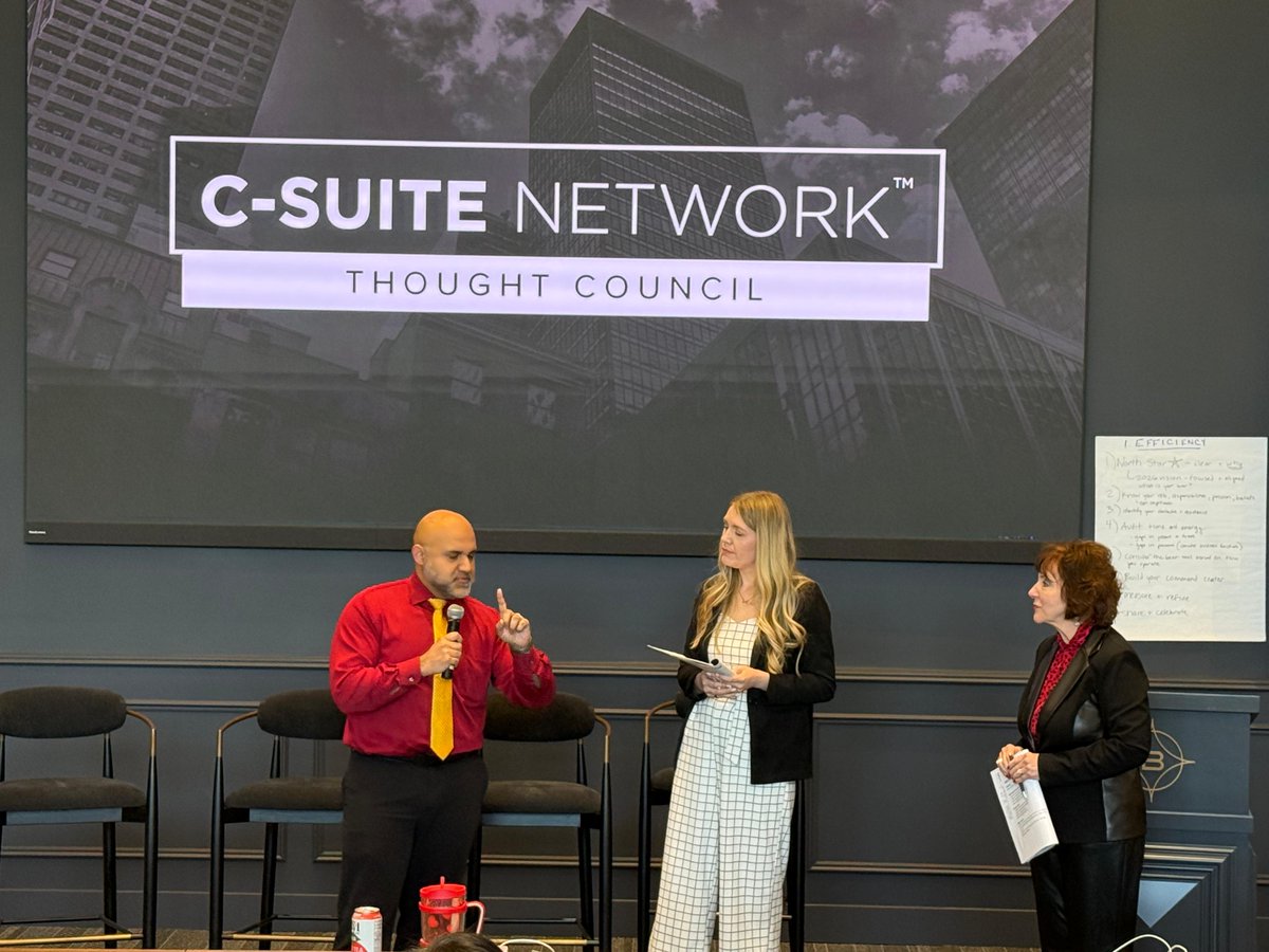 csuitenetwork's tweet image. Thought Council leaders! What was your biggest takeaway from our AI Summit in Phoenix?