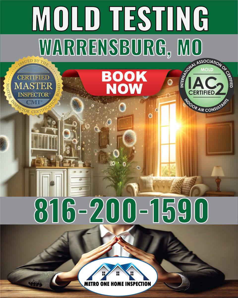 MetroOneHomeIns's tweet photo. Warrensburg, MO: Maintain a healthy home with mold testing services in Warrensburg. https://t.co/kq5b6vdh0H https://t.co/U6xEbtakdm
