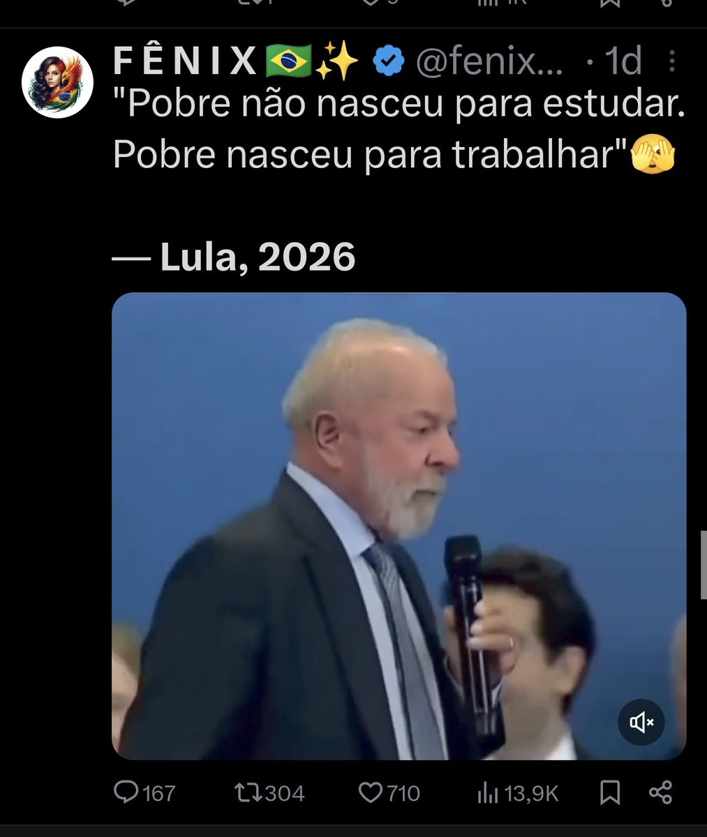 Essa VAGABUNDA espalhando um vídeo cortado! Essa gente não vale nada!!! 🤮🤮
FAKE NEWS!!!

LULA REELEITO 
LULA TETRA 
LULA 2026